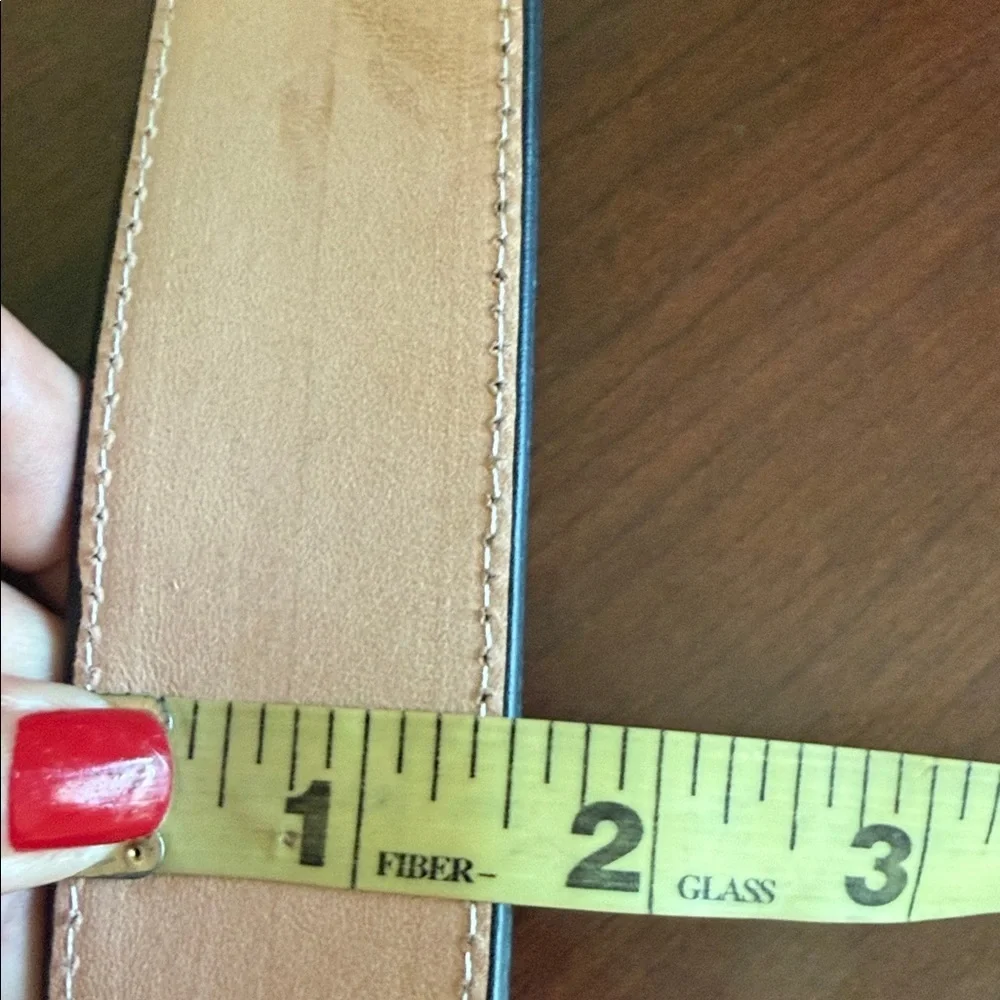 YAC Leather & Silk Western Leather Belt